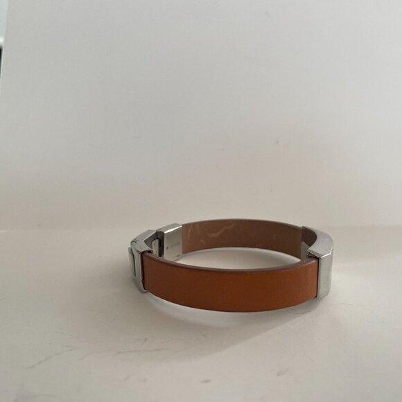 Fossil Love Always and Forever Brown Leather Bangle Bracelet Friendship College - Picture 5 of 8